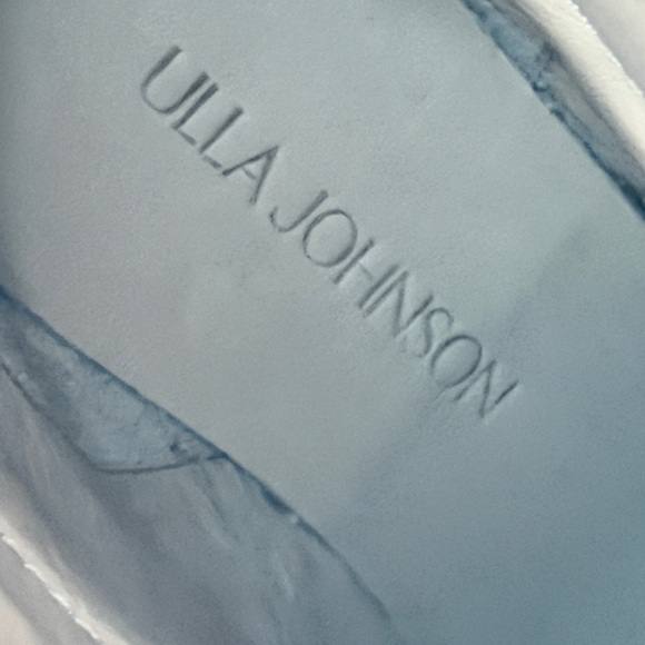 Ulla Johnson Elin Tassel Boots Leather Gold Fringe Wood Heels Sz 35 Quiet Luxury - Picture 9 of 16